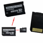 Sony PSP Micro SD to Memory Stick MS Pro Duo Adapter front