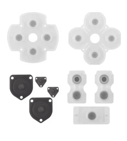 PS4 JDM-001 / JDM-011 Controller L1 R1 L2 R2 Trigger Buttons 3D Analog Stick + Conductive Rubber Repair Kit